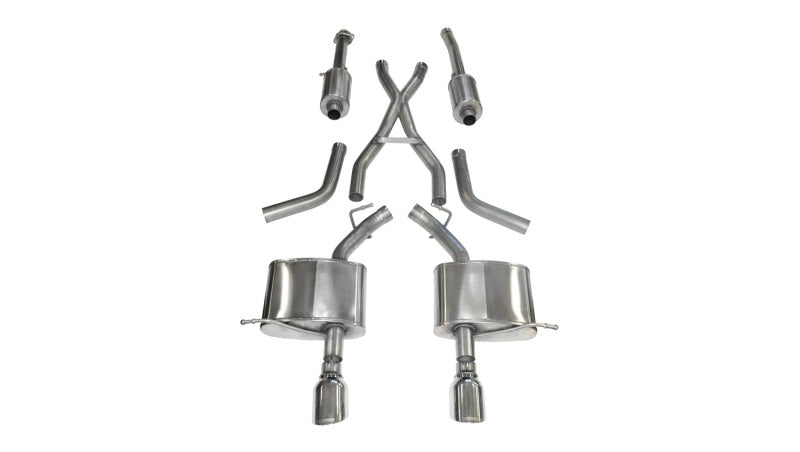 CORSA Performance 14459 Corsa 2011-2024 Dodge Durango 5.7L V8 Polished Sport Dual Rear Cat-Back Exhaust
