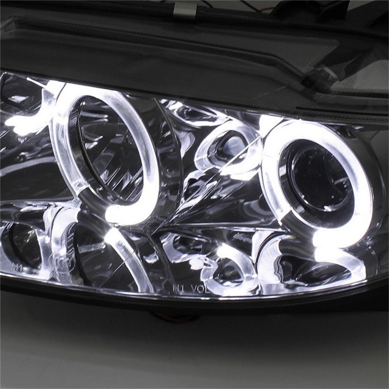 SPYDER 5042545 Spyder Mazda 6 03-05 With Fog Lights Projector Headlights LED Halo DRL Smke PRO-YD-M603-FOG-DRL-SM
