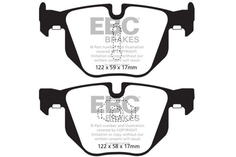 EBC DP42009R 10-14 BMW X5 3.0 Turbo (35) Yellowstuff Rear Brake Pads