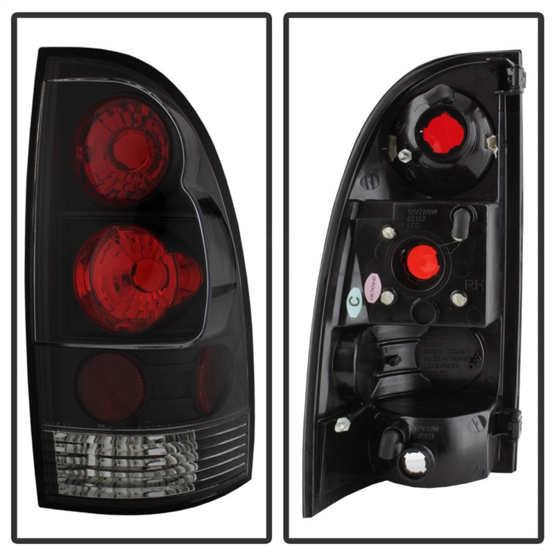 SPYDER 5007896 Spyder Toyota Tacoma 05-15 Euro Style Tail Lights Black ALT-YD-TT05-BK