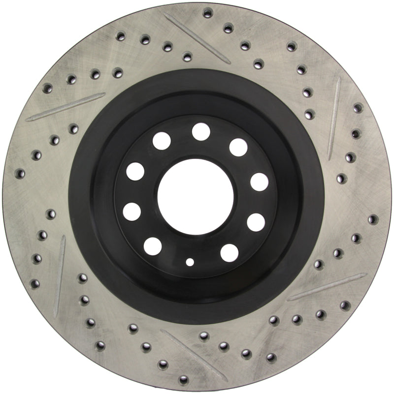 Stoptech 127.33113R StopTech 09 VW Passat CC / 06-09 Passat Slotted & Drilled Right Rear Rotor