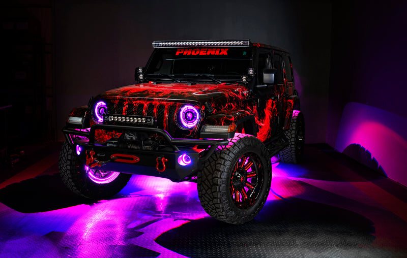 ORACLE Lighting 5846-332 Oracle Jeep Wrangler JK/JL/JT High Performance W LED Fog Lights - ColorSHIFT - Dynamic SEE WARRANTY
