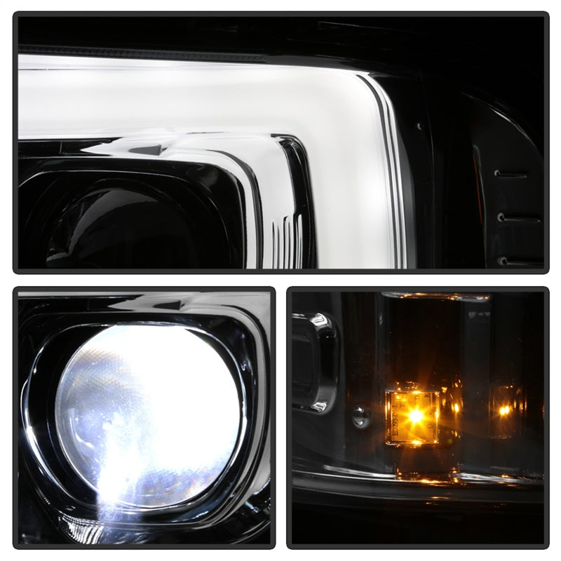 SPYDER 5087904 Spyder Platinum Ford F250/350/450 05-07 High-Power LED Module Proj. Headlights-Chrome (PRO-YD-FS05V2