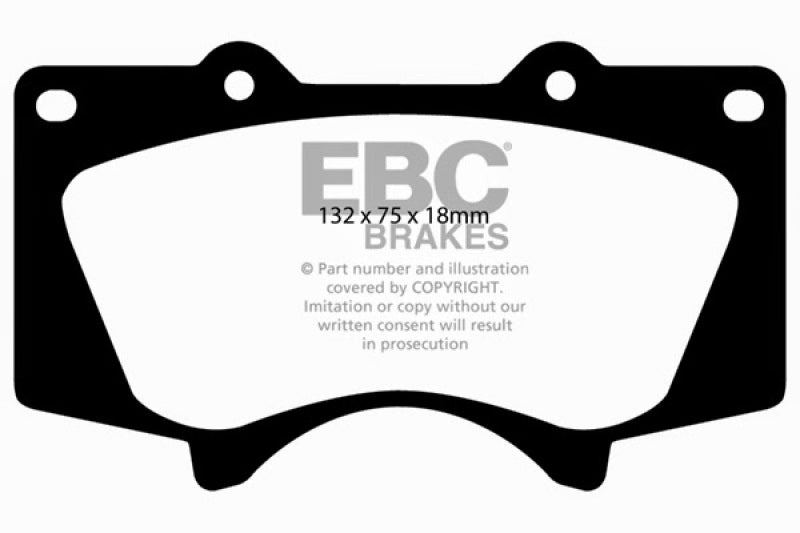 EBC DP61657 10+ Lexus GX460 4.6 Greenstuff Front Brake Pads