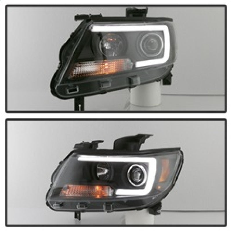 SPYDER 5085283 Spyder 15-17 Chevy Colorado Projector Headlights - Light Bar LED - Black (PRO-YD-CCO15-LBDRL-BK)