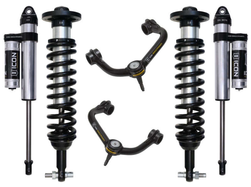ICON K93093T 2015+ Ford F-150 2WD 0-3in Stage 3 Suspension System w/Tubular Uca