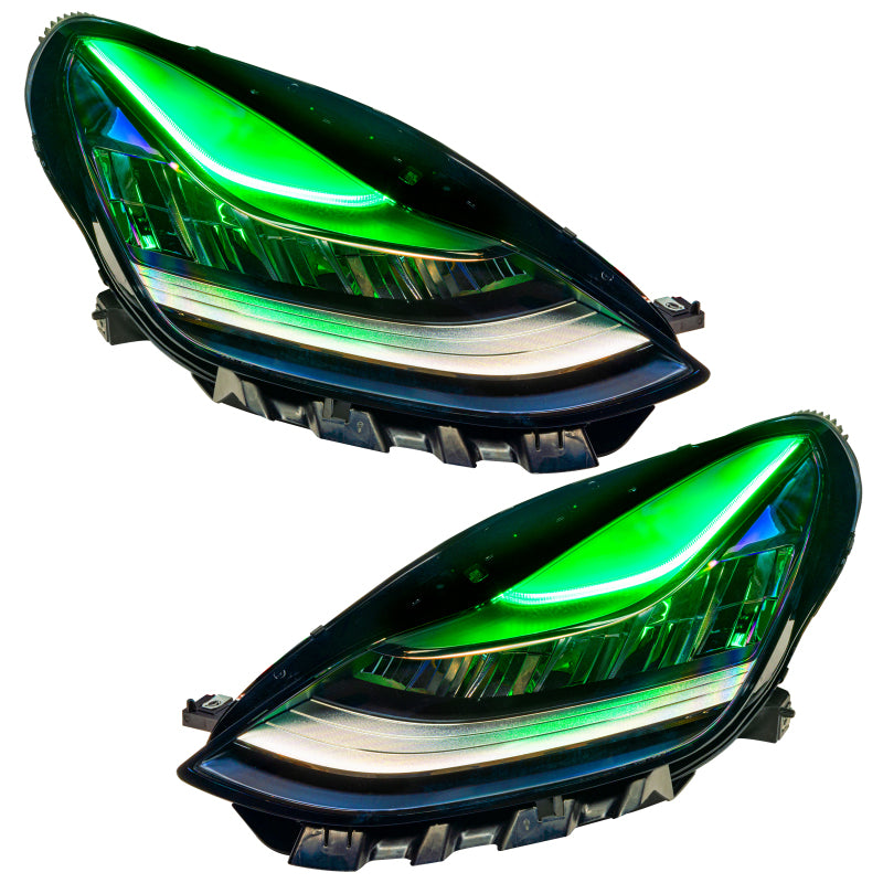 ORACLE Lighting 1286-333 Oracle 17-21 Tesla Model 3 Headlight DRL Upgrade Kit - ColorSHIFT 2 SEE WARRANTY