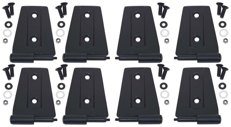 Kentrol 80576 07-18 Jeep Wrangler JK Door Hinge Set 8 Pieces 4 Door - Textured Black