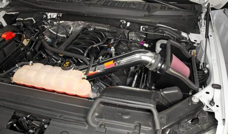 K&N Engineering 77-2591KP K&N 15 Ford F150 5.0L V8 F/I High Flow Performance Intake Kit