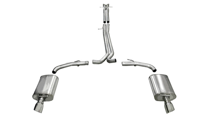 CORSA Performance 14315 Corsa 2010-2019 Ford Taurus SHO 3.5L V6 Turbo Polished Sport Cat-Back Exhaust