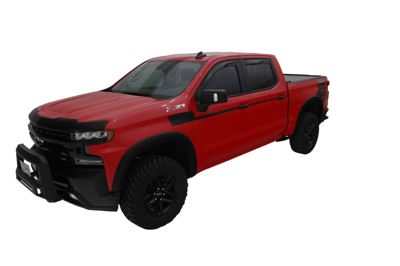 Bushwacker 40930-02 19-21 Chevrolet Silverado 1500 OE-Style 4PC Fender Flares Black Smooth