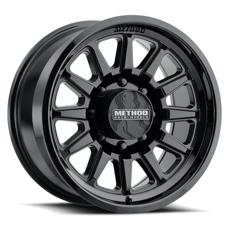 Method Wheels MR323290801312 Method MR323 20x9 +12mm Offset 8x6.5 BP 130.81mm Gloss Black Wheel