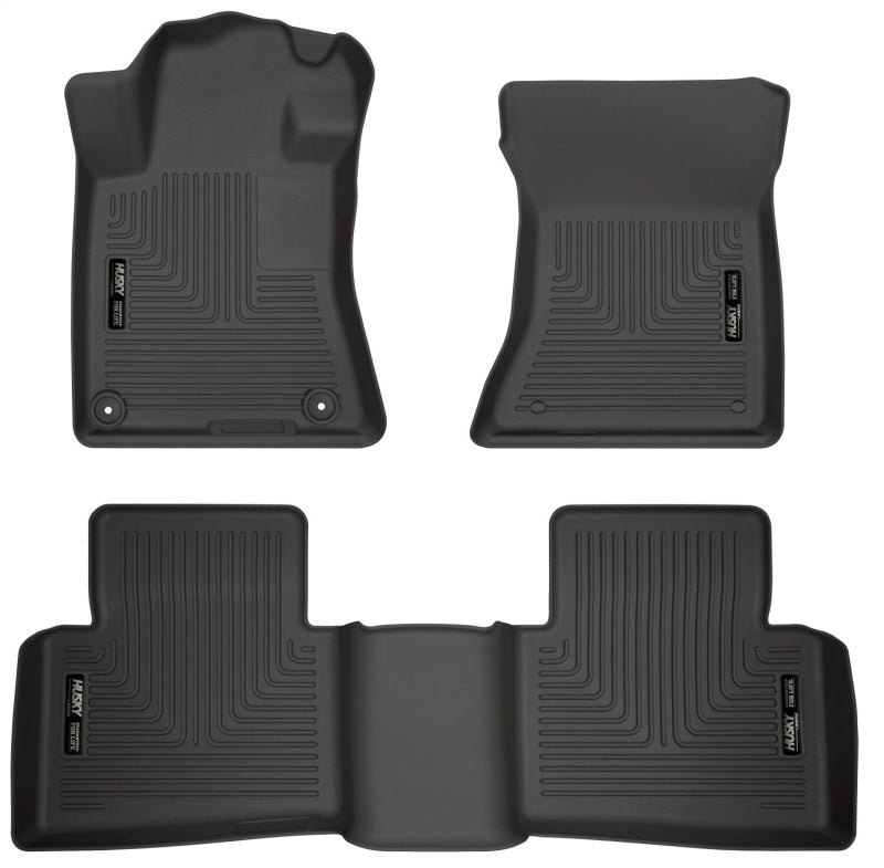 Husky Liners 99381 19-23 Nissan Altima WeatherBeater Black Front & Second Seat Floor Liner