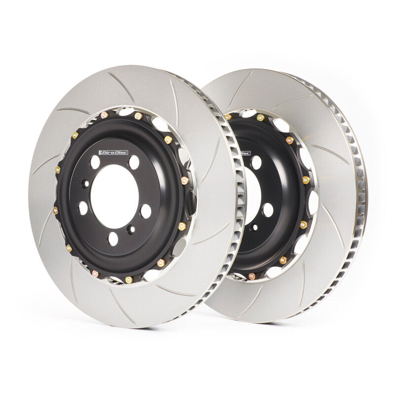 GiroDisc A2-319 Chevrolet Corvette Z06 (C8 w/Factory Iron Rotors) Slotted Rear Rotors