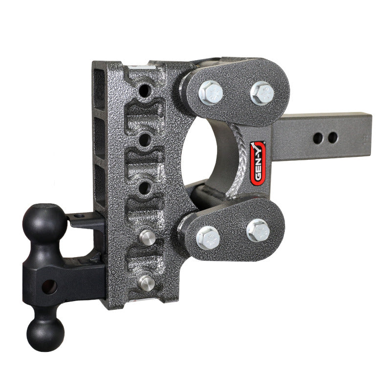 GEN-Y Hitch GH-1125 Gen-Y The Boss Torsion-Flex 2.5in Shank 7.5in Drop 16K Hitch w/GH-051 Dual-Ball/GH-032 Pintle Lock