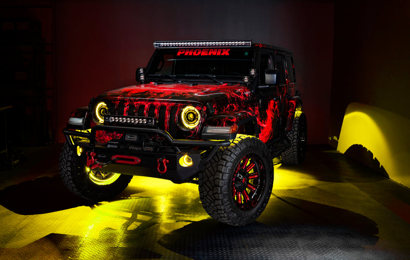 ORACLE Lighting 5846-332 Oracle Jeep Wrangler JK/JL/JT High Performance W LED Fog Lights - ColorSHIFT - Dynamic SEE WARRANTY