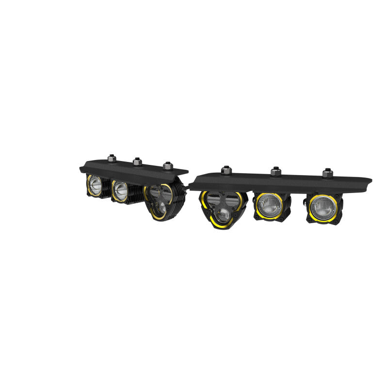 KC HiLiTES 97168 2021+ Ford Bronco FLEX ERA 3 Dual Mode SAE Fog Light Pocket Kit