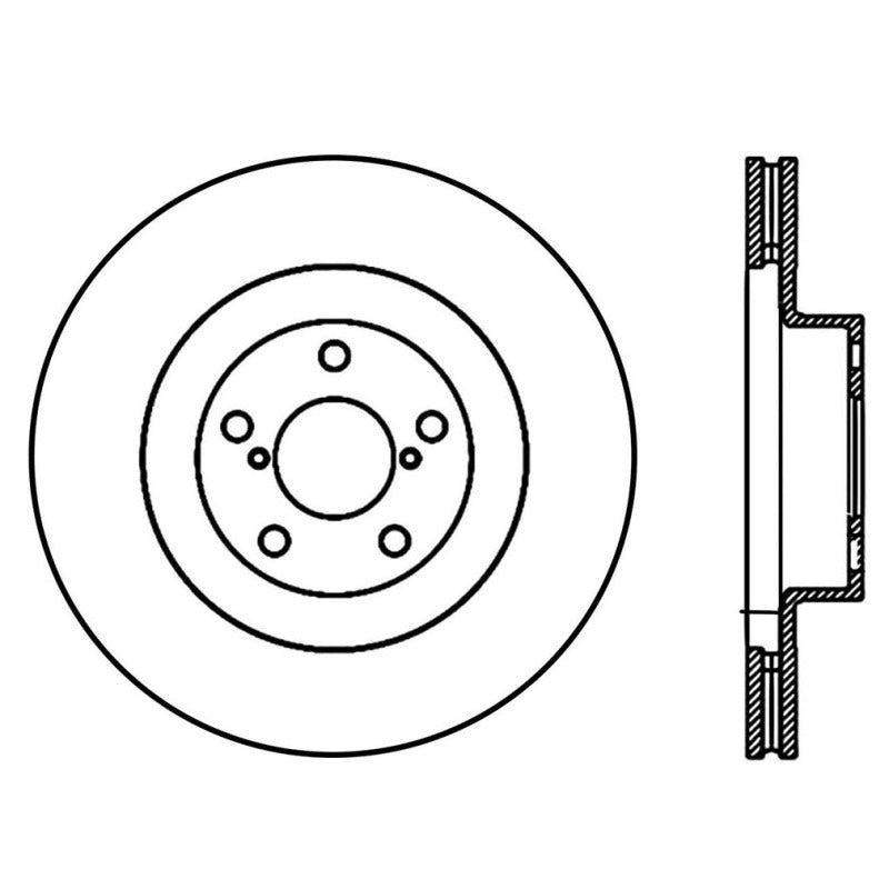 Stoptech 120.47018CRY 02-10 WRX Front CRYO-STOP Rotor