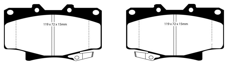 EBC DP6992 96-97 Lexus LX450 4.5 Greenstuff Front Brake Pads