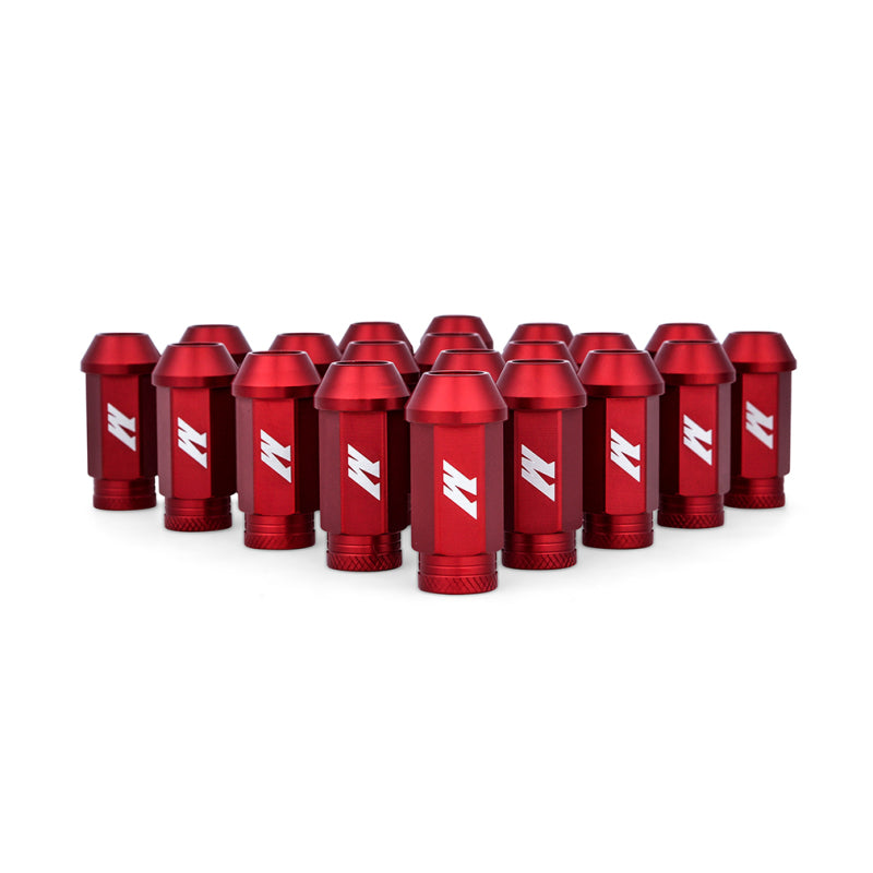 Mishimoto MMLG-15-20LRD Aluminum Locking Lug Nuts M12x1.5 20pc Set Red