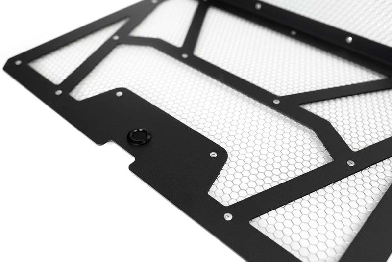 Agency Power AP-RZR-111-FMB-MRAW 14-18 Polaris RZR XP 1000/XP Turbo Vented Engine Cover - Matte Black/Raw Alum. Mesh