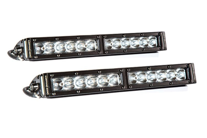 Diode Dynamics DD5015P 12 In LED Light Bar Single Row Straight Clear Driving (Pair) Stage Series
