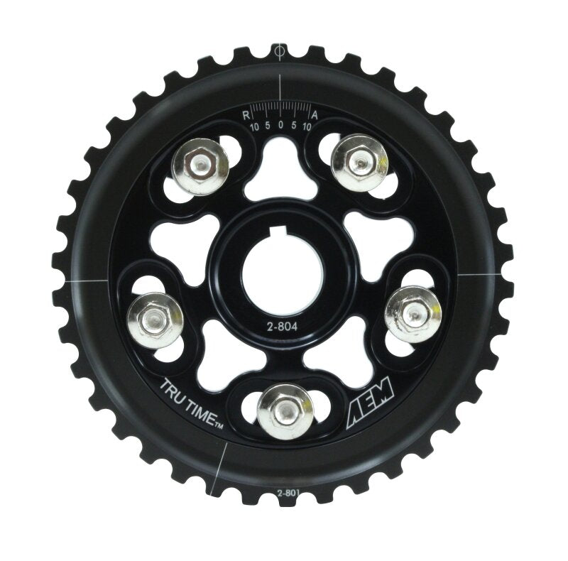 AEM 23-804BK 96-00 Honda Civic / 96-97 Honda Del Sol D16 Black Tru-Time Cam Gear