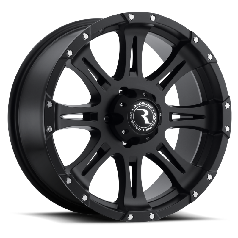 Raceline 981-79060 981 Raptor 17x9in / 6x139.7 BP / 0mm Offset / 106.1mm Bore - Satin Black Wheel