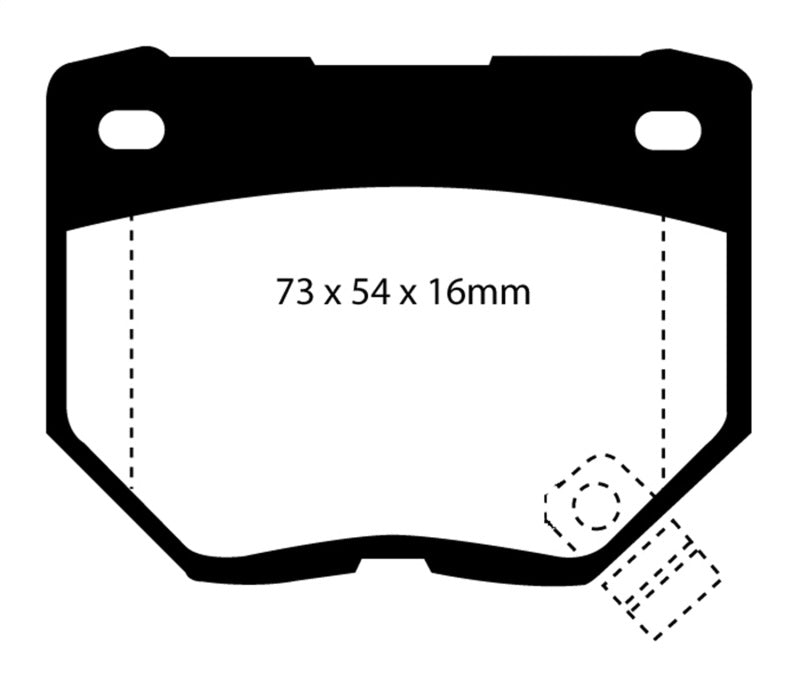 EBC DP4826R 89-95 Nissan Skyline (R32) 2.6 Twin Turbo GT-R Yellowstuff Rear Brake Pads