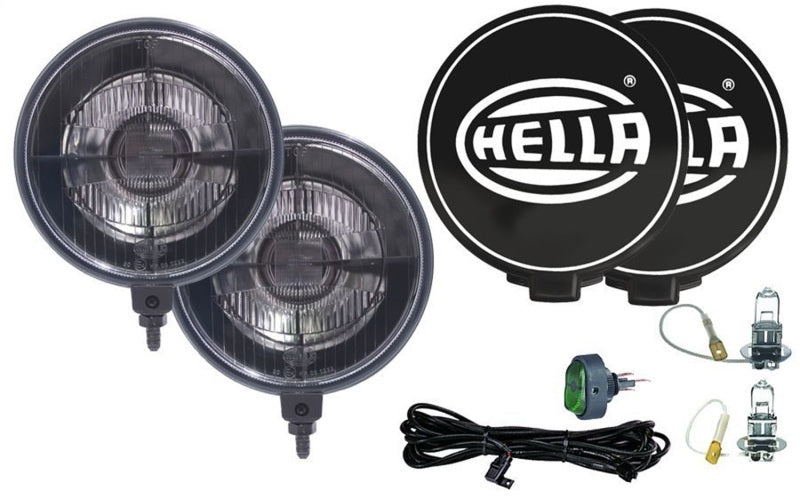 Hella 005750991 500 Series 12V Black Magic Halogen Driving Lamp Kit
