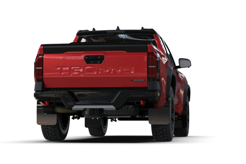 Rally Armor MF114-UR-BLK-MBK 2024 Toyota Tacoma Black UR Mud Flap w/ Metallic Black Logo