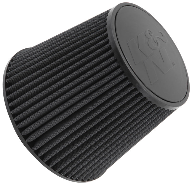 K&N Engineering RU-5177HBK K&N Universal Rubber Filter-Round Tapered 6in Flange ID x 9in Base OD x 6.625in Top OD x 7.5in H