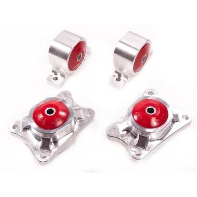 Innovative Mounts B90755-75A Innovative 00-09 Honda S2000 F-Series Silver Aluminum Mounts 75A Bushings Billet Rear Diff Mounts