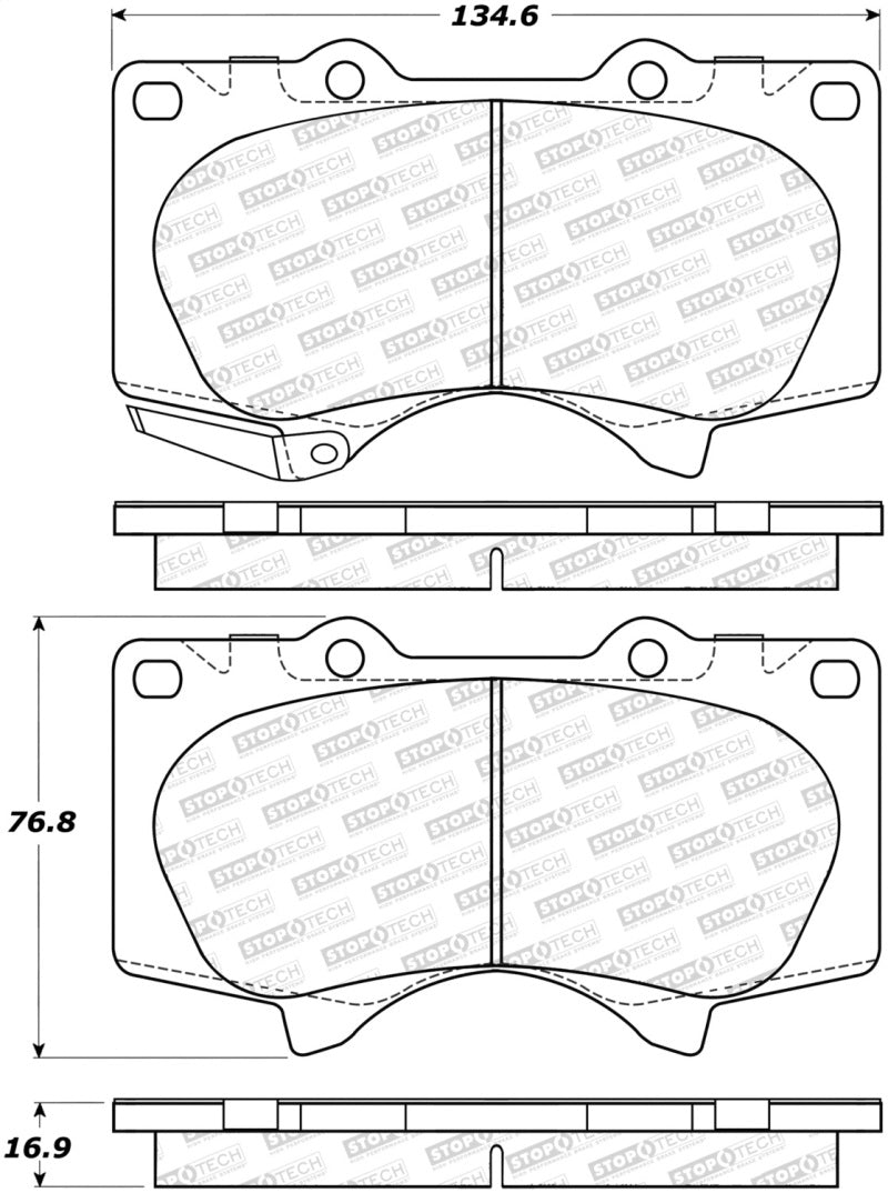 Stoptech 308.09761 StopTech Street Brake Pads