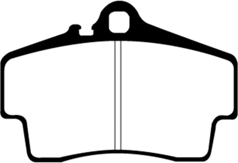 EBC DP31208C 98-05 Porsche 911 (996) (Cast Iron Rotor only) 3.4 Carrera 2 Redstuff Rear Brake Pads