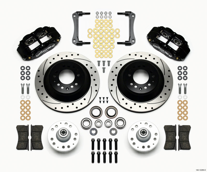 Wilwood 140-12280-D Narrow Superlite 6R Front Hub & 1PC Rtr Kit 12.88in Drilled 79-81 Camaro