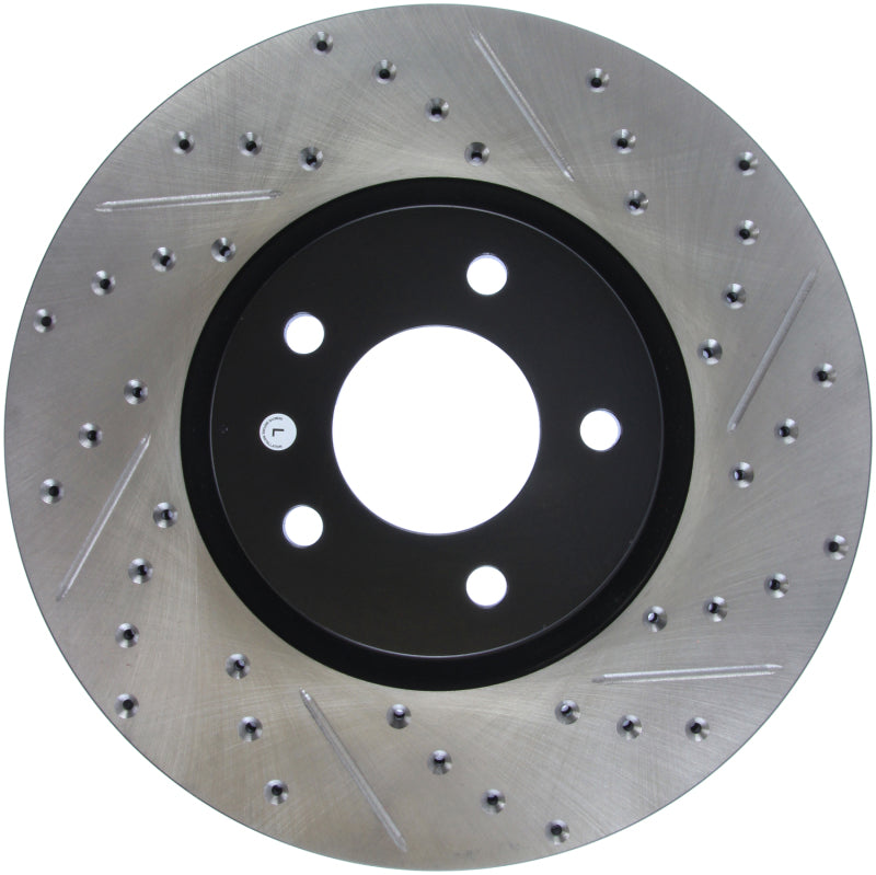 Stoptech 127.45078L StopTech 07-09 Mazda 3 Left Front Slotted & Drilled Rotors