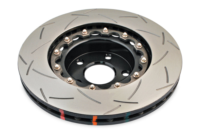 DBA DBA5010BLKS 02-10 WRX / 13+ FR-S / 13+ BRZ Premium Front Slotted 5000 Series 2 Piece Rotor w/ Black Hat