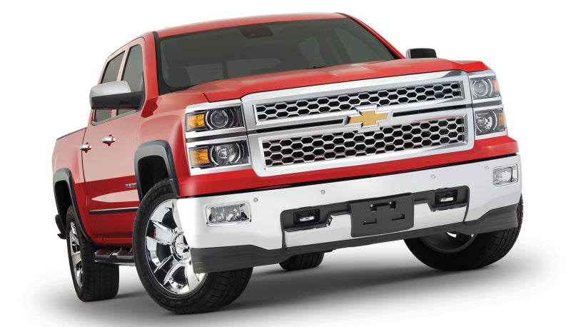 Bushwacker 40956-02 15-18 Chevy Silverado 2500 HD Fleetside OE Style Flares 4pc 78.8/97.8in Bed - Black