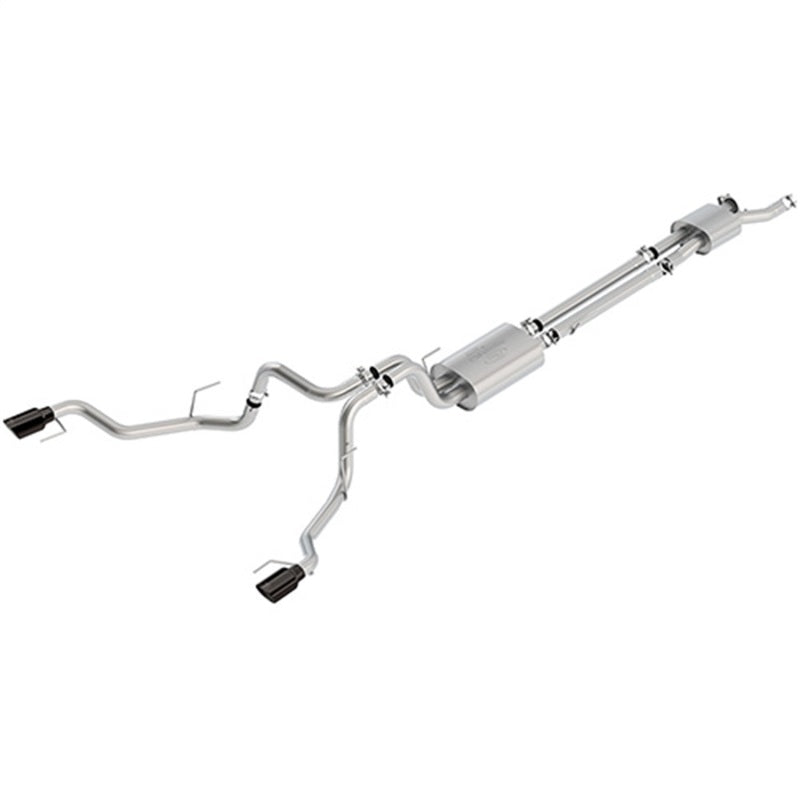 Ford Racing M-5200-F15RTB 2017 Ford Raptor 3.5L Touring Cat-Back Exhaust System w/ Black Tips (No Drop Ship)
