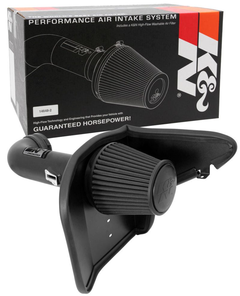 K&N Engineering 71-4519 K&N 10-13 Chevy Camaro 6.2L V8 Black Performance Intake Kit