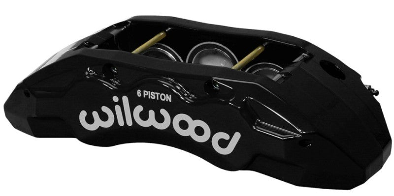 Wilwood 120-13817-BK Caliper-TX6R- R/H - Black 1.75/1.62/1.62in Pistons 1.38in Disc