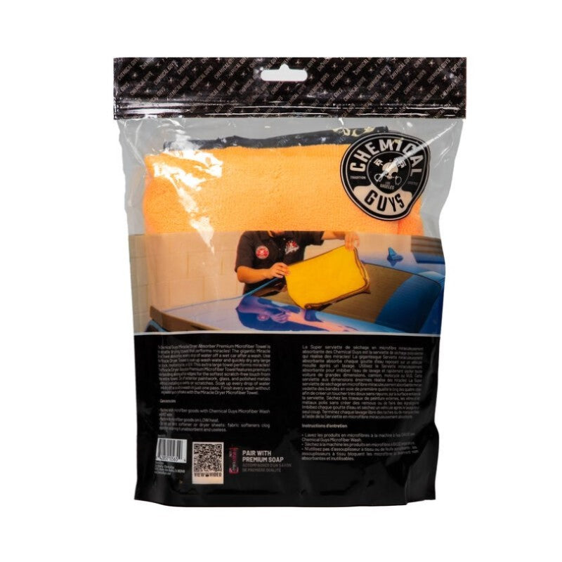 Chemical Guys MIC721 Miracle Dryer Microfiber Towel - 36in x 25in