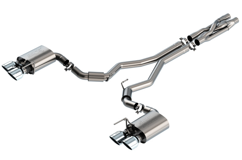 Borla 140837 2020 Ford GT500 5.2L AT 3in ATAK CatBack Exhaust w/ Chrome Tips