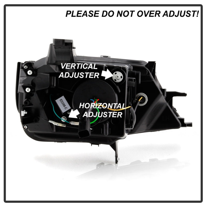 SPYDER 5086563 Spyder 14-19 Chevrolet Impala Proj Headlights Low Beam/High Beam H9 Inc - Black PRO-YD-CHIP14-LB-BK