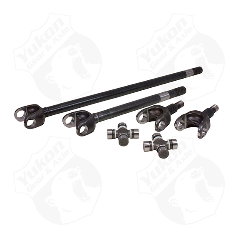 Yukon Gear & Axle YA W24106 Yukon Gear Front 4340 Chrome-Moly Replacement Axle Kit For 72-81 Dana 30 Jeep CJ w/ 27 Splines