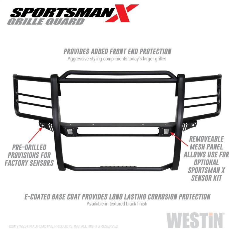Westin 40-33875 16-18 Chevy Silverado 1500 Sportsman X Grille Guard - Textured Black