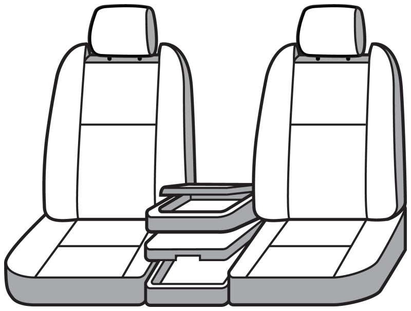 Covercraft SS3500PCCH 22-24 Dodge RAM 2500/3500 Polycotton SeatSaver Custom Front Row Seat Covers - Charcoal