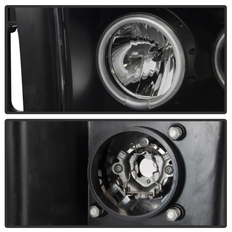 SPYDER 5009951 Spyder Dodge RAM 1500 02-05 03-05 Projector Headlights CCFL Halo LED Blk PRO-YD-DR02-CCFL-BK