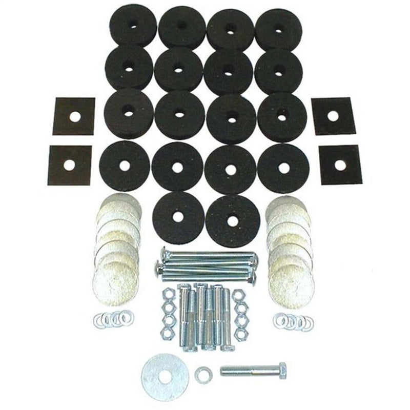 OMIX 12201.01 Omix Body Tub Mounting Kit 41-75 Willys & Jeep Models